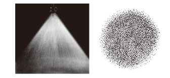 B型噴嘴噴霧形狀